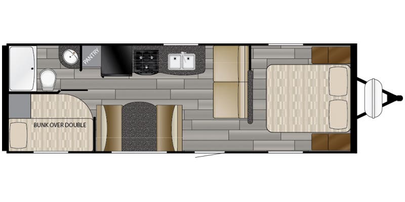 2018 HEARTLAND PROWLER 25LX, , floor-plans-day image number 0